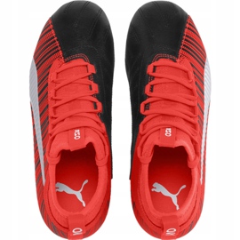 Scarpe da calcio Puma One 5.3 Fg Ag Junior rosso nero 105657 01 multicolore 1