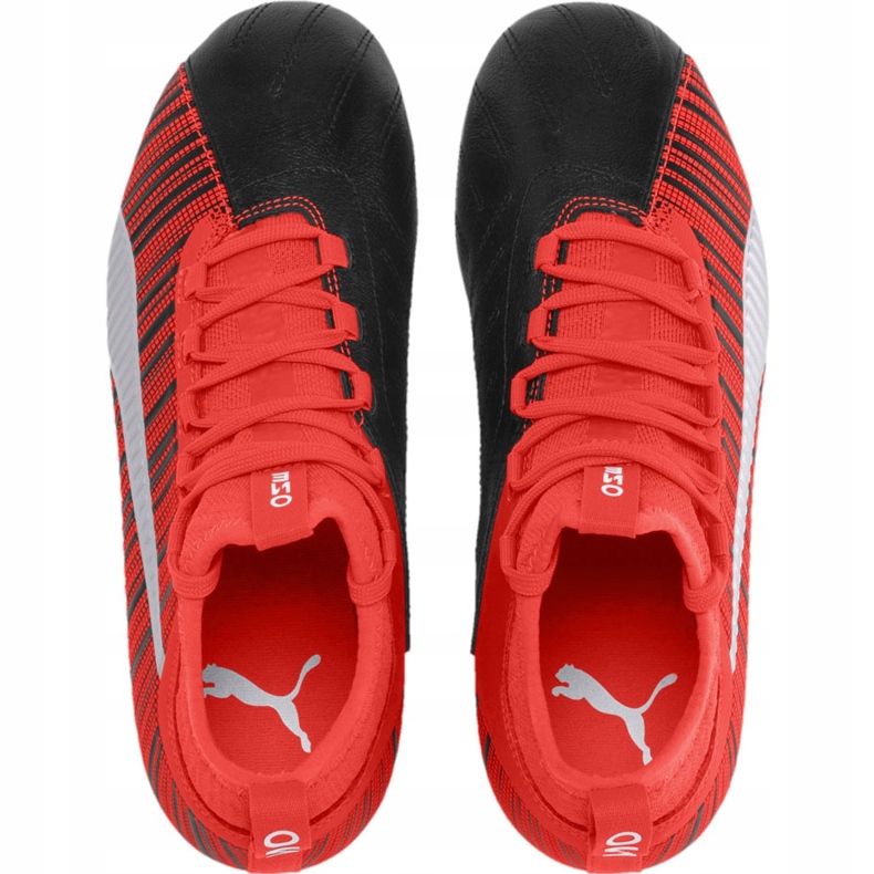 Scarpe da calcio Puma One 5.3 Fg Ag Junior rosso nero 105657 01 multicolore 1