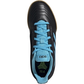 Adidas Predator 19.4 In Sala Junior scarpe da calcio nere e blu G25830 nero nero 1