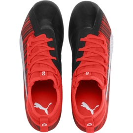 Scarpe da calcio Puma One 5.2 Fg Ag rosso nero 105618 01 multicolore 2
