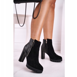 FB1 Stivali Donna Con Tacco Nero Cissy 1
