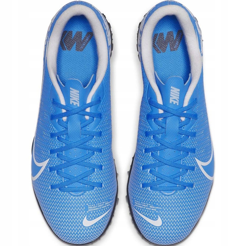 Scarpa da calcio Nike Mercurial Vapor 13 Academy Tf Junior AT8145 414 blu blu 1