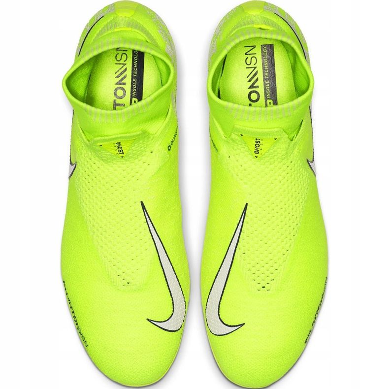 Nike Phantom Vsn Elite Df Fg AO3262 717 scarpe da calcio giallo giallo 1