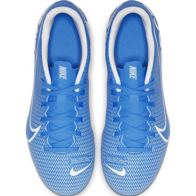 Nike Mercurial Vapor 13 Club FG / MG Junior AT8161 414 scarpe da calcio blu blu 1