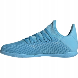 Scarpe da calcio adidas X 19.3 In Junior blu F35354 1