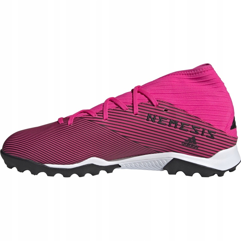 Scarpe da calcio adidas Nemeziz 19.3 Tf rosa F34426 nero 1