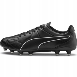 Puma King Hero Fg scarpe da calcio bianco e nero 105609 01 1