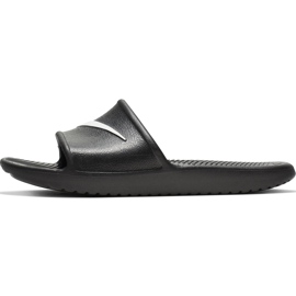 Nike Kawa Shower GS / PS pantofole nere BQ6831 001 bianca nero 2