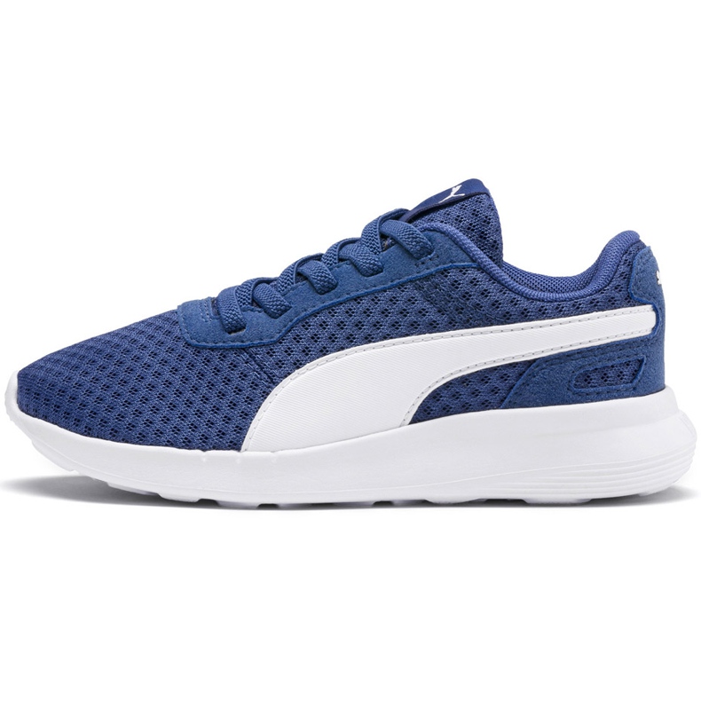 Puma St Activate Ac Ps scarpe bambino blu 369070 08 bianca 1