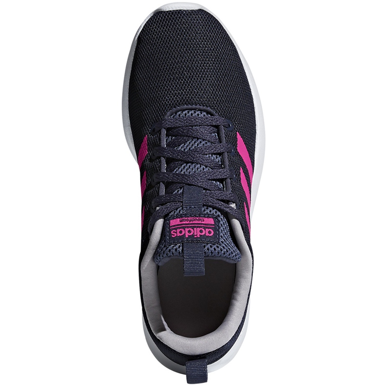 Scarpe da bambino Adidas Lite Racer Cln K BB7045 blu navy e rosa 1