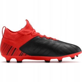 Scarpe calcio Puma One 5.3 Fg Ag rosso-nero 105604 01 multicolore 1