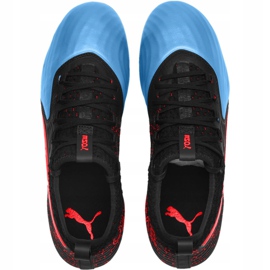 Scarpe da calcio Puma One 19.2 nero blu rosso Fg Ag 105484 01 multicolore 2