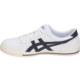 Asics Aaron bianco e blu navy 1201A008 101 scarpe da uomo bianca 1