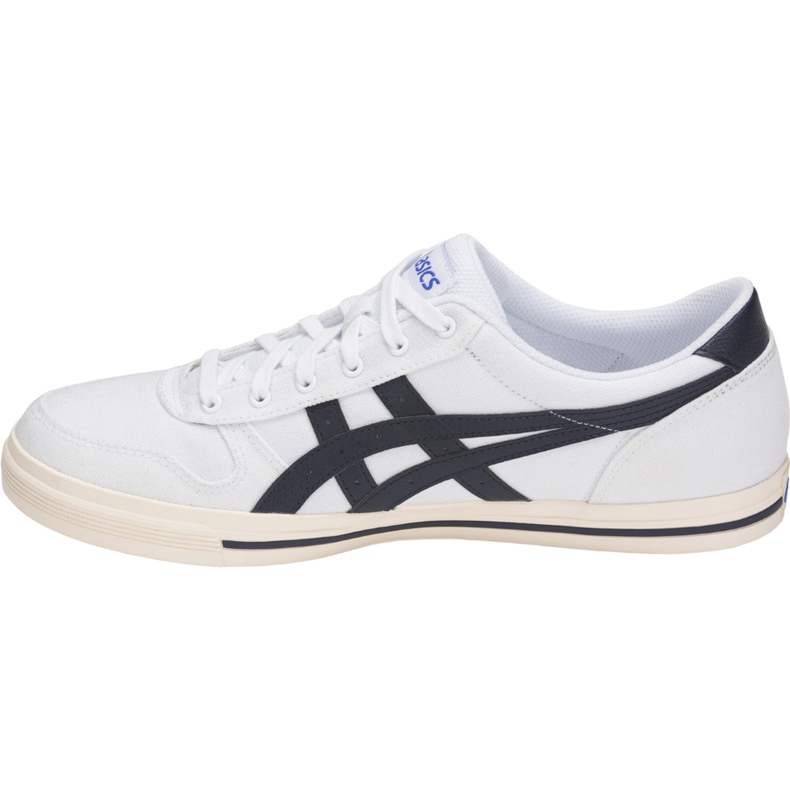 Asics Aaron bianco e blu navy 1201A008 101 scarpe da uomo bianca 1