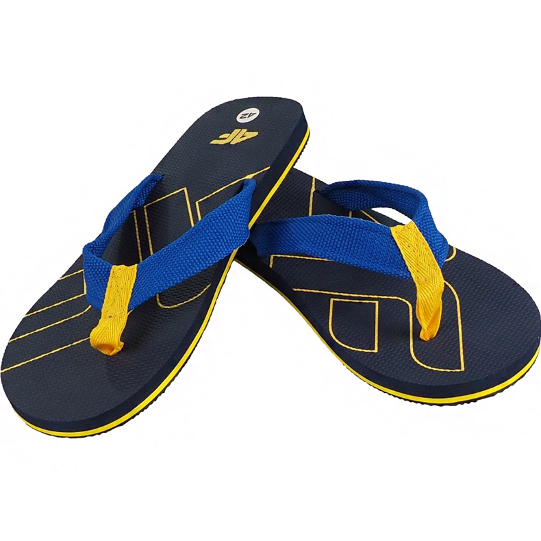 Pantofole da uomo 4F blu navy scuro H4L19 KLM003 30S 1