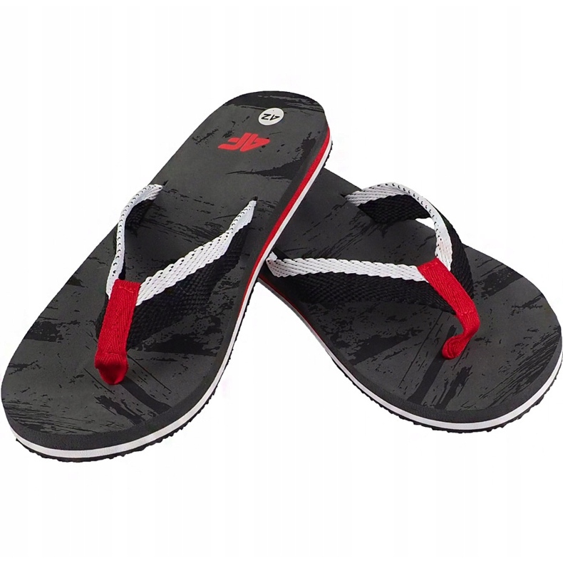 Pantofole da uomo 4F H4L19 KLM002 90A multicolor allover nero multicolore 1