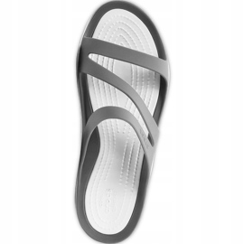 Crocs Pantofole Donna Swiftwater Sandal W Grigio-Bianco 203998 06X 2