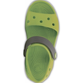 Sandali Crocs per bambini Crocband Sandal Kids verde e grigio 12856 3K9 1