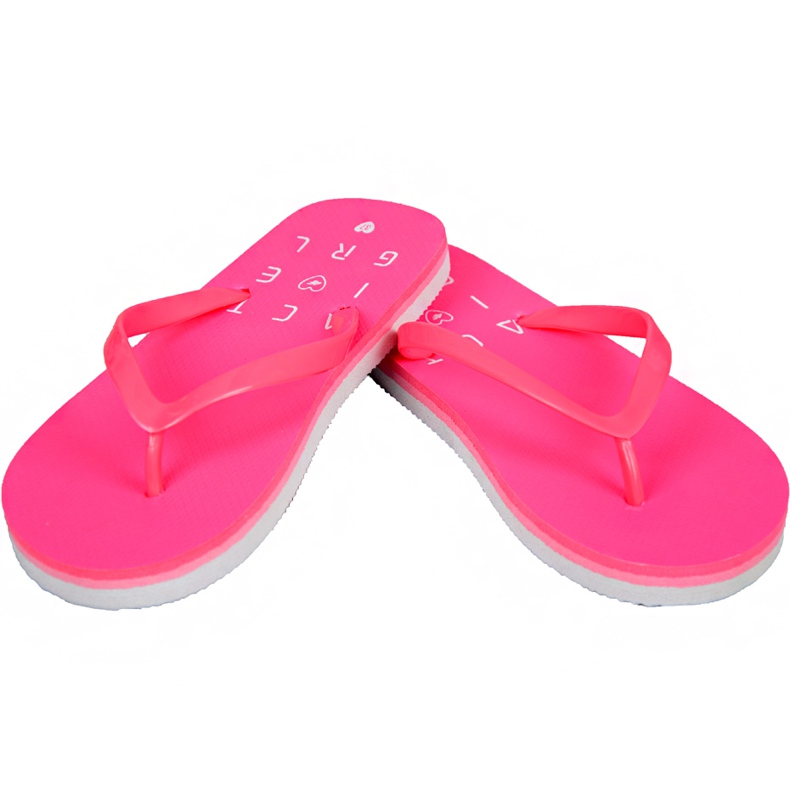 Ciabatte da bambina 4F J4L19 JKLD201 63N corallo neon rosa 1
