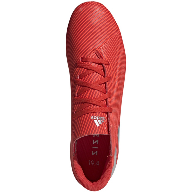 Scarpe da calcio adidas Nemeziz 19.4 FxG rosse F34393 rosso rosso 1