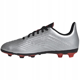 Scarpe da calcio adidas Predator 19.4 FxG Jr argento G25822 multicolore 1