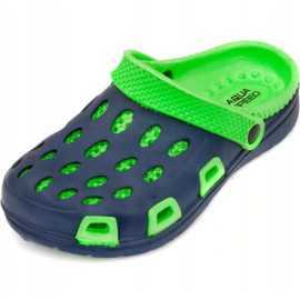 Pantofole da bambino Aqua-speed Silvi col 48 verdi e blu navy verde 2