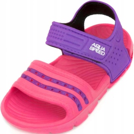 Ciabatte da piscina per bambini Aqua-speed Noli rosa-viola col.39 2