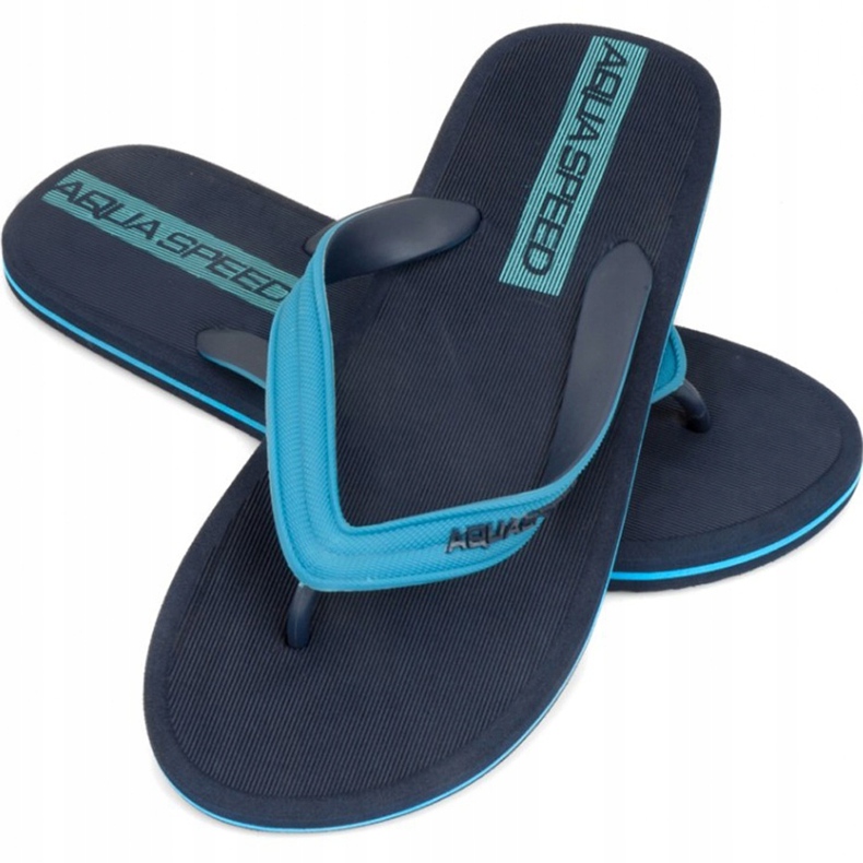 Ciabatte piscina uomo Aqua-speed Faro col.10 blu 1