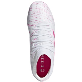 Le scarpe da calcio adidas Nemeziz 18.3 Fg Jr CM8506 multicolore bianca 1
