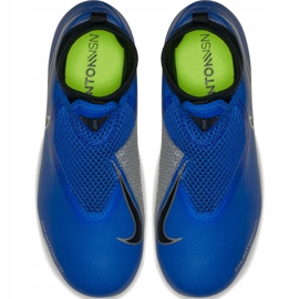 Nike Phantom Vsn Academy Df FG / MG Jr AO3287 400 scarpe da calcio blu 1