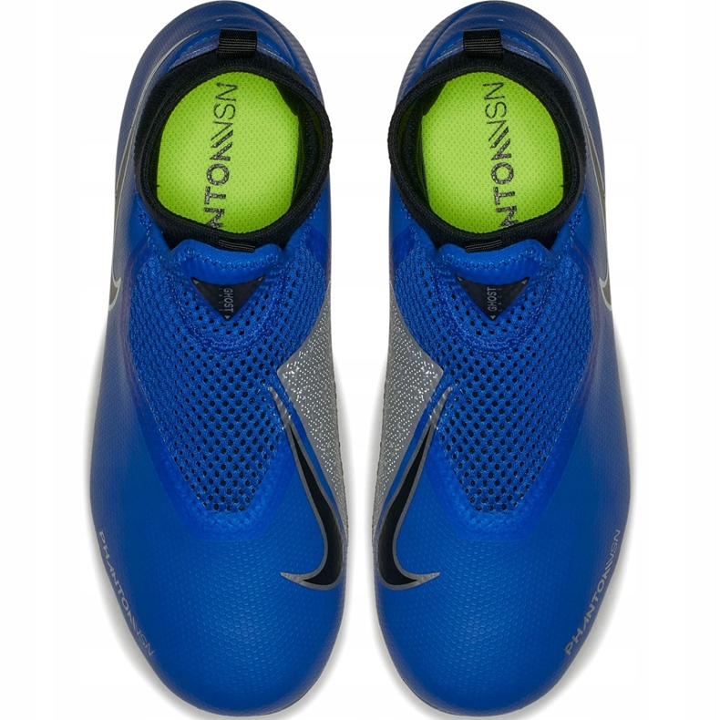 Nike Phantom Vsn Academy Df FG / MG Jr AO3287 400 scarpe da calcio blu 1