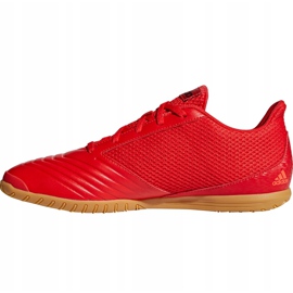 Scarpe da calcio adidas Predator 19.4 In Sala rosso D97976 multicolore 1