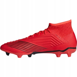 Scarpe da calcio Adidas Predator 19.2 Fg D97940 multicolore rosso 1