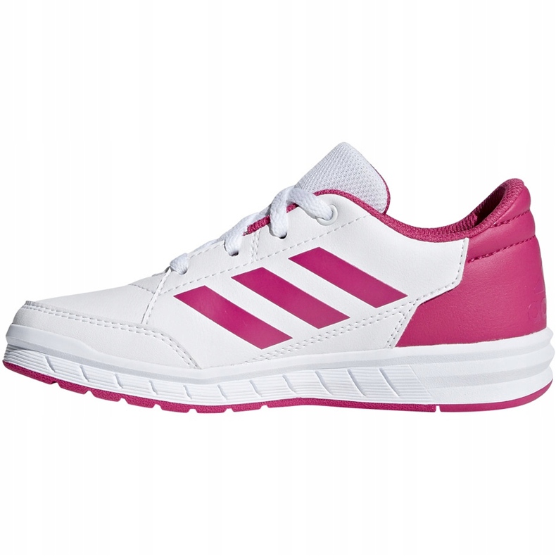 Scarpe da bambino Adidas AltaSport K bianche e rosa D96870 bianca 1