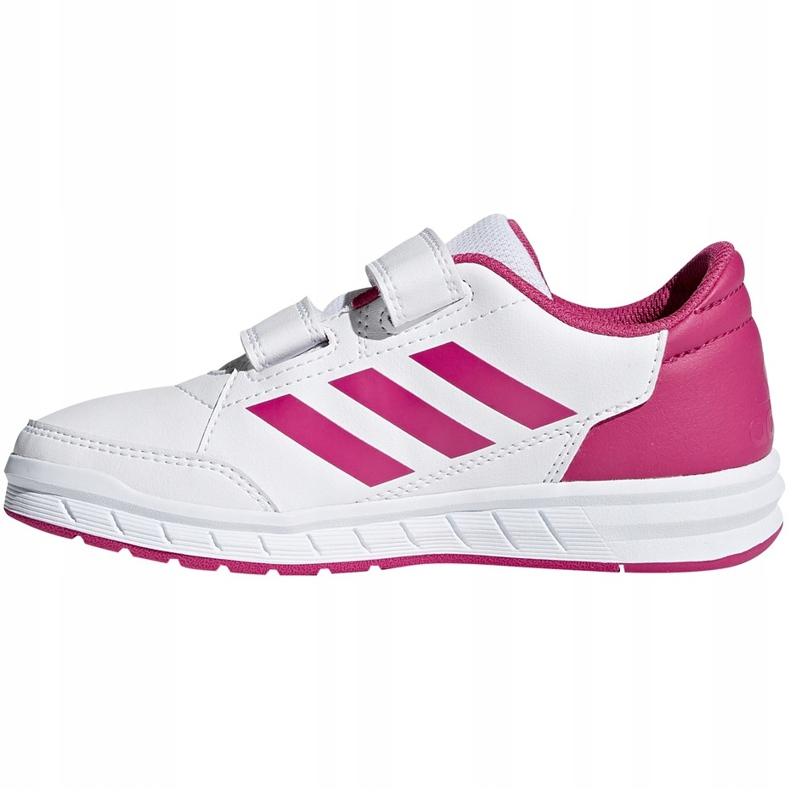 Adidas AltaSport Cf K scarpe da bambino bianche e rosa D96828 bianco 1