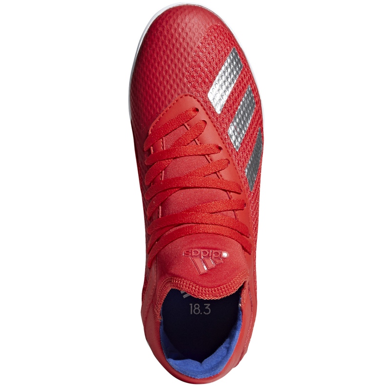 Adidas X 18.3 In Jr. Scarpe da calcio rosse BB9396 multicolore rosso 1