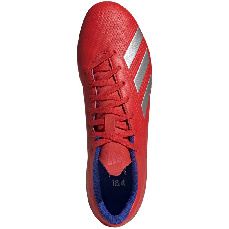 Adidas X 18.4 Fg scarpe da calcio rosse BB9376 multicolore rosso 1