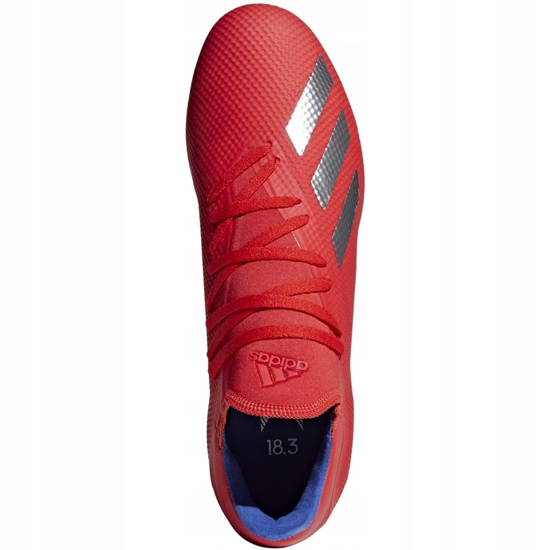 Adidas X 18.3 Fg scarpe da calcio rosse BB9367 multicolore rosso 1