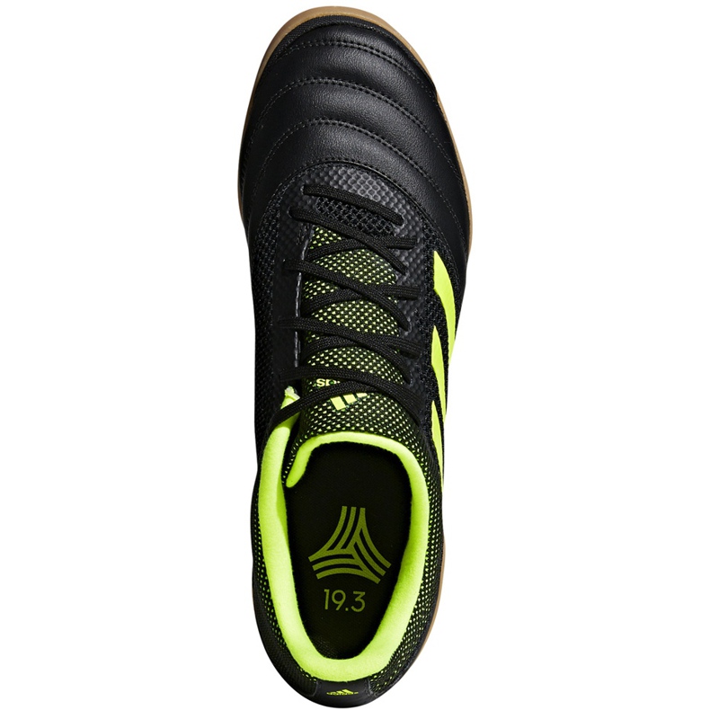 Adidas Copa 19.3 In Sala scarpe da calcio nero giallo BB8093 1