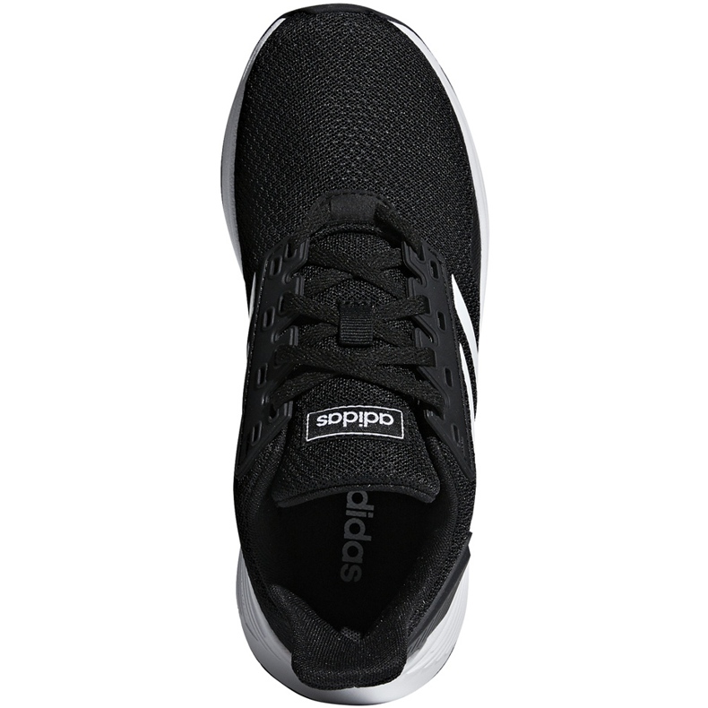 Adidas Duramo 9 K scarpe da bambino nere e bianche BB7061 bianco nero 1