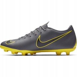 Nike Mercurial Vapor 12 Club Mg AH7378 070 scarpe da calcio grigio, giallo grigio 1