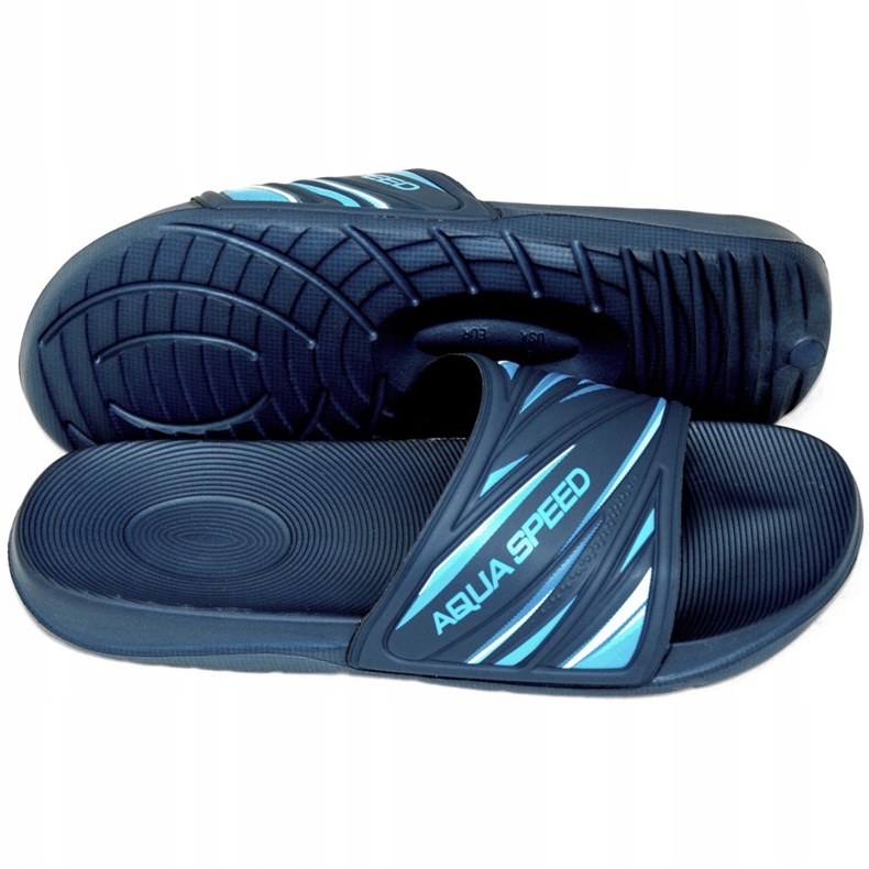 Ciabatte piscina uomo Aqua-Speed ​​Idaho col. 10 blu navy 1