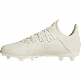 Scarpe da calcio Adidas X 18.3 Fg Jr DB2417 bianco, crema beige 1