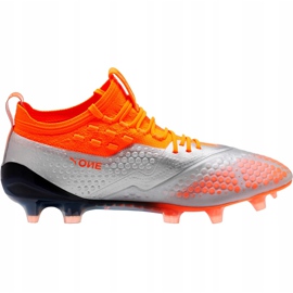 Scarpe da calcio Puma One 1 Syn Fg Ag 104722 01 arancia 1