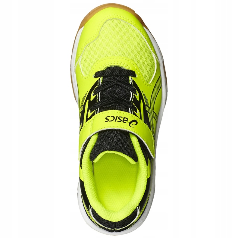 Asics Upcourt 2 Ps C735Y 0795 scarpe da pallavolo per bambini giallo 1