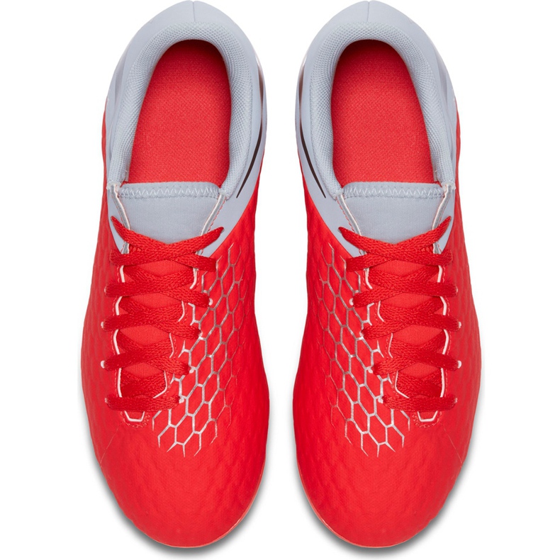 Scarpa da calcio Nike Hypervenom 3 Academy Fg Jr AJ4119 600 rosso rosso 1