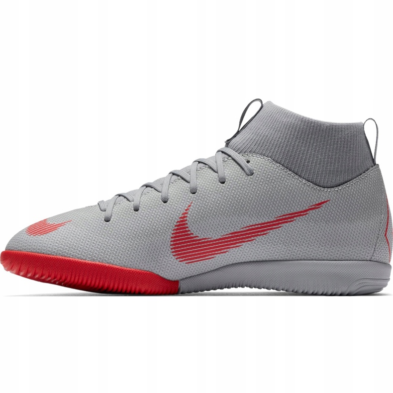 Nike Mercurial Superfly X 6 Academy Ic Jr AH7343 060 scarpe da calcio grigio 1