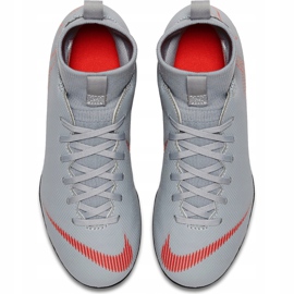 Nike Mercurial Superfly 6 Club Mg Jr AH7339 060 scarpe da calcio bianco grigio 1