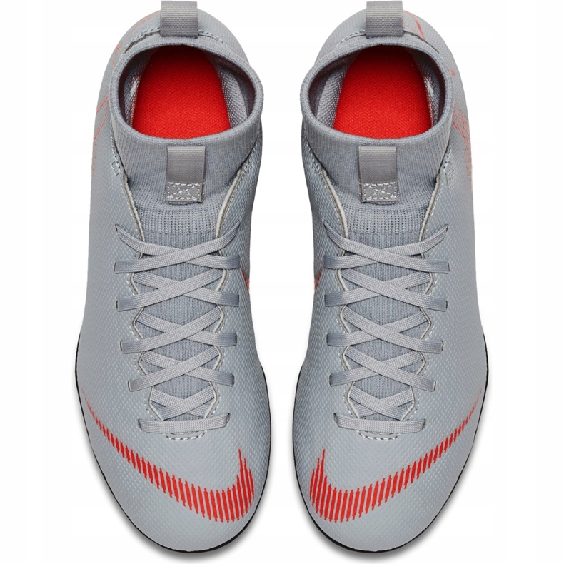 Nike Mercurial Superfly 6 Club Mg Jr AH7339 060 scarpe da calcio bianco grigio 1