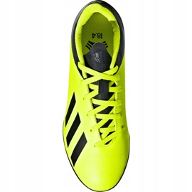 Le scarpe da calcio adidas X Tango 18.4 Tf Jr DB2435 giallo giallo 1